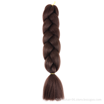 Wholesale 24'' Ombre Yaki Jumbo Braids Pre-stretched Crochet Synthetic Afro Braiding Hair Extensions Expression Braiding Hair